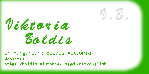 viktoria boldis business card